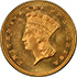 Picture of 1876 GOLD G$1, TYPE 3 MS66 