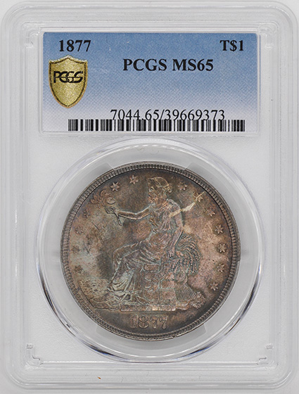 Picture of 1877 TRADE T$1 MS65 