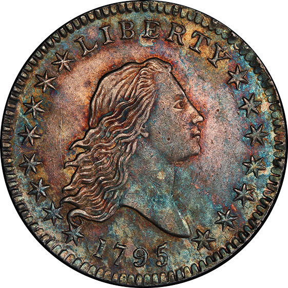 1795 FLOWING HAIR 50C