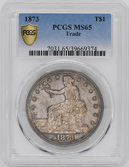 Picture of 1873 TRADE T$1 MS65 