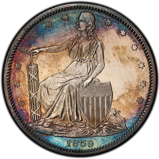 Picture of 1859 PAQUET 50C, J-249 PR63 