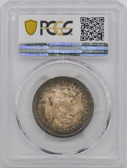 Picture of 1865 LIBERTY SEATED 50C, NO MOTTO MS66 