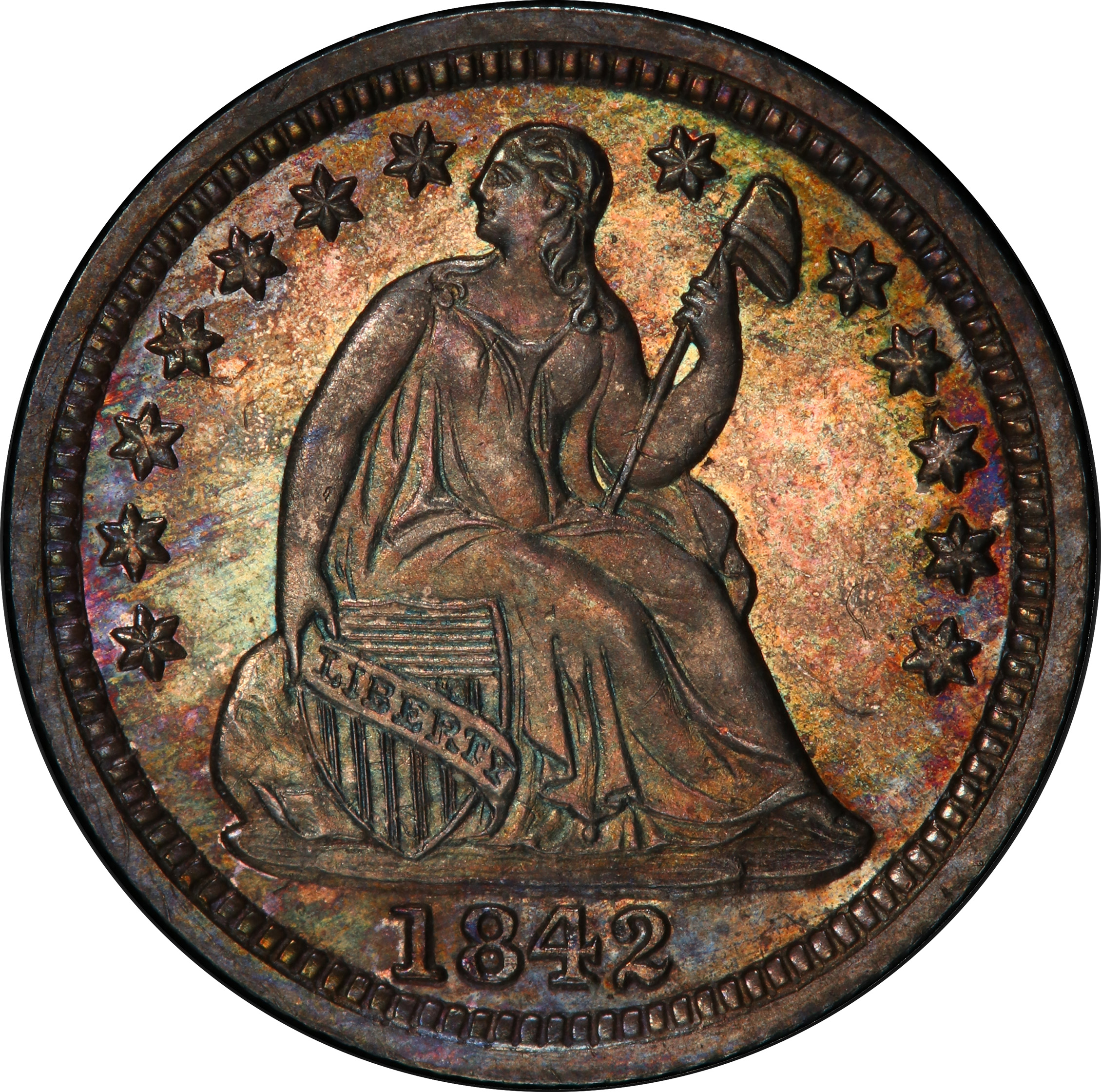 1842 LIBERTY SEATED H10C Rare Coin Wholesalers, a S.L