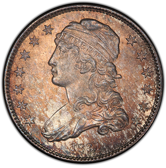 Picture of 1831 CAPPED BUST 25C, SMALL LETTERS MS66 