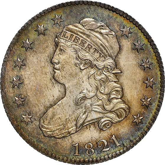 Picture of 1821 CAPPED BUST 25C MS66 