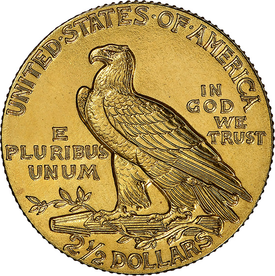 Picture of 1910 INDIAN $2.5 PR68+ 