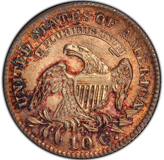 Picture of 1827 CAPPED BUST 10C MS65 