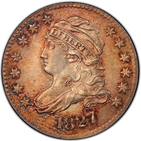 1827 CAPPED BUST 10C