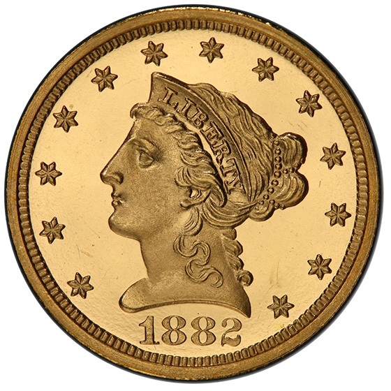 1882 LIBERTY HEAD $2.5