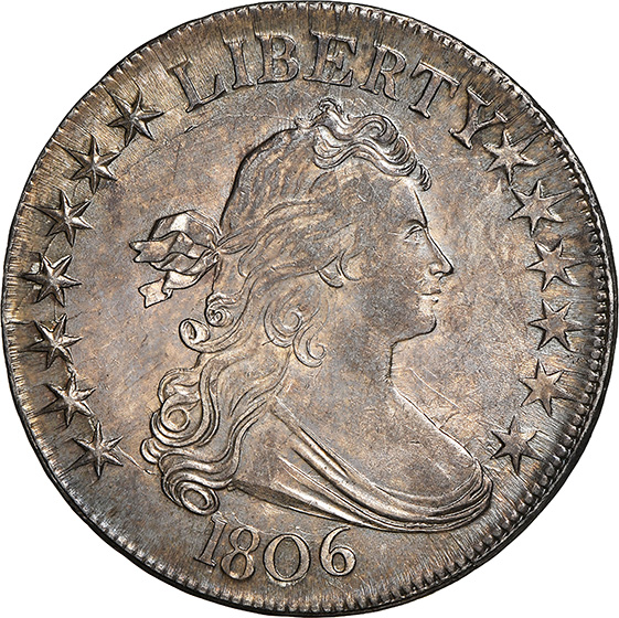 1806 DRAPED BUST 50C