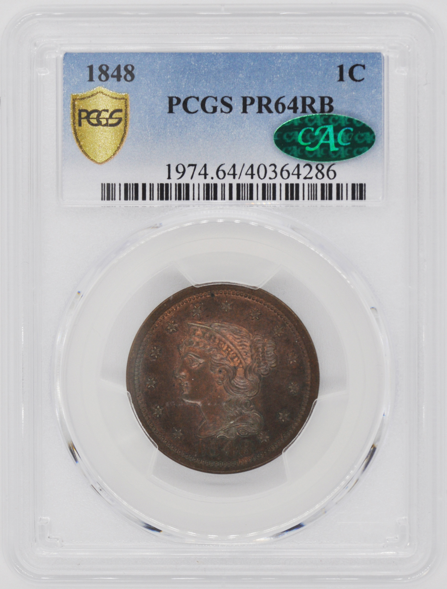 1851 Braided Hair Half Penny Values & Prices