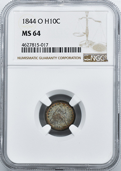 Picture of 1844-O LIBERTY SEATED H10C MS64 