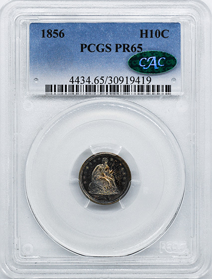 Picture of 1856 LIBERTY SEATED H10C PR65 