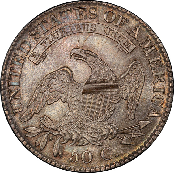 Picture of 1823 CAPPED BUST 50C MS65 
