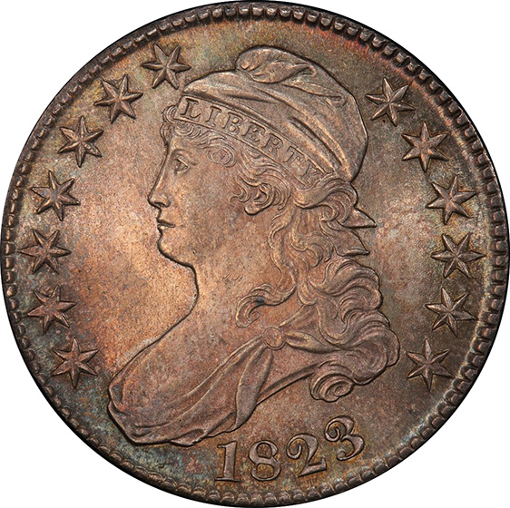 Picture of 1823 CAPPED BUST 50C MS65 