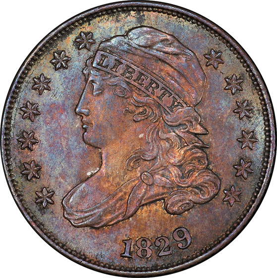 Picture of 1829 CAPPED BUST 10C, SMALL 10C MS65 