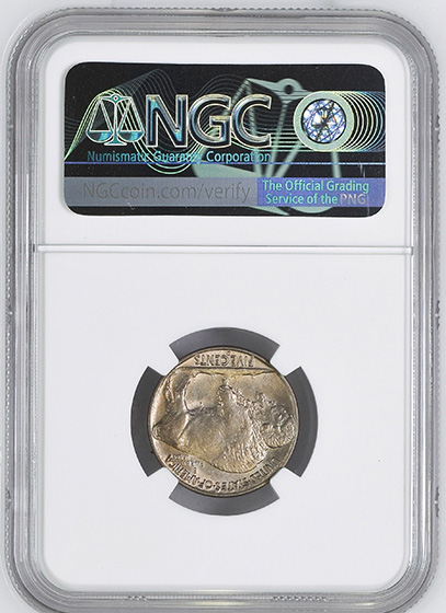 Picture of 1937-D BUFFALO 5C, 3 LEGS MS65 
