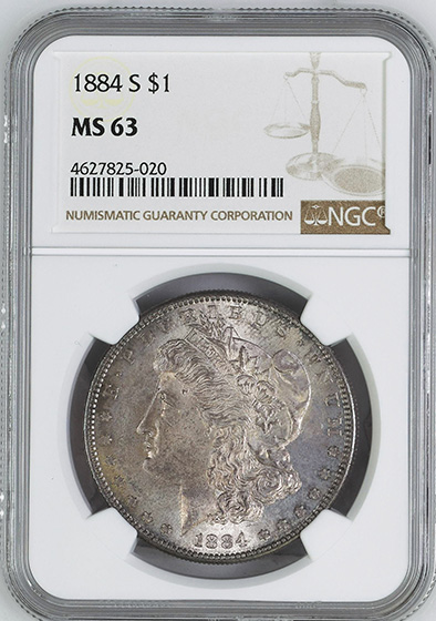 Picture of 1884-S MORGAN S$1 MS63 