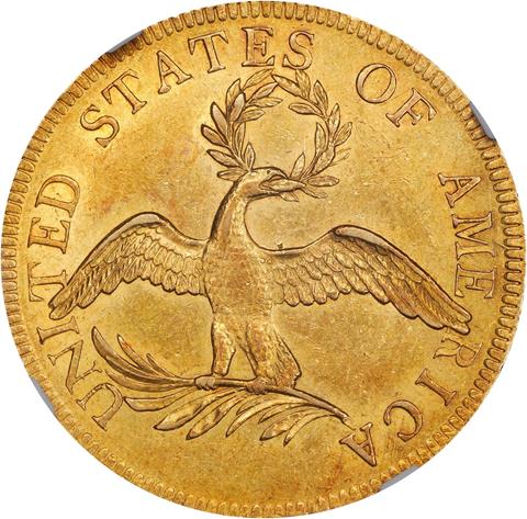 1795 DRAPED BUST $10 MS55
