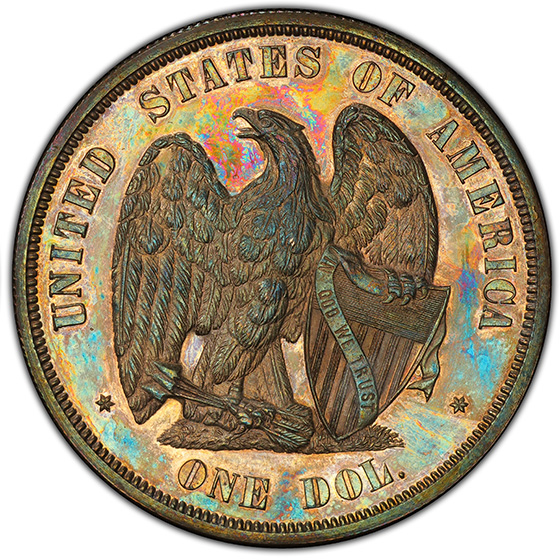 Picture of 1872 S$1 J-1205 PR62 