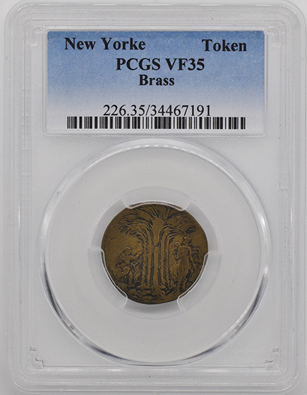 Picture of NEW YORKE BRASS TOKEN VF35 