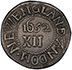 Picture of 1652 OAK TREE SHILLING, OAK TREE, IN AT BOTTOM AU50 