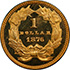 Picture of 1876 GOLD G$1, TYPE 3 PR66 Deep Cameo