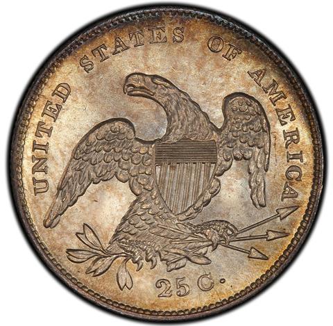 Picture of 1831 CAPPED BUST 25C MS66