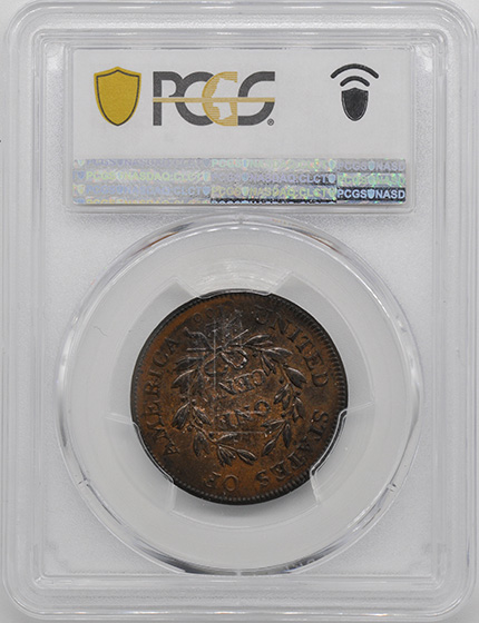 Picture of 1803 DRAPED BUST 1C, SMALL DATE, SM FRAC MS63 Brown
