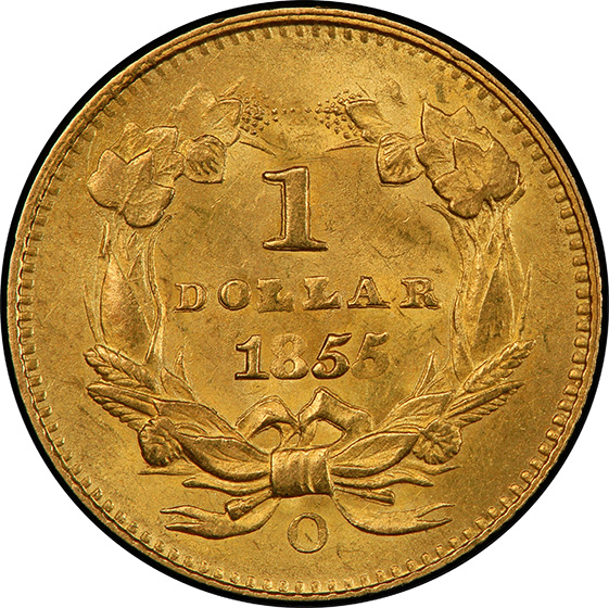 Picture of 1855-O GOLD G$1, TYPE 2 MS63 