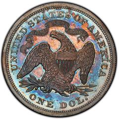 Picture of 1869 LIBERTY SEATED S$1, MOTTO PR66 