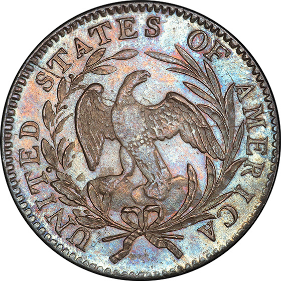 Picture of 1796 DRAPED BUST 10C, SMALL EAGLE MS65 