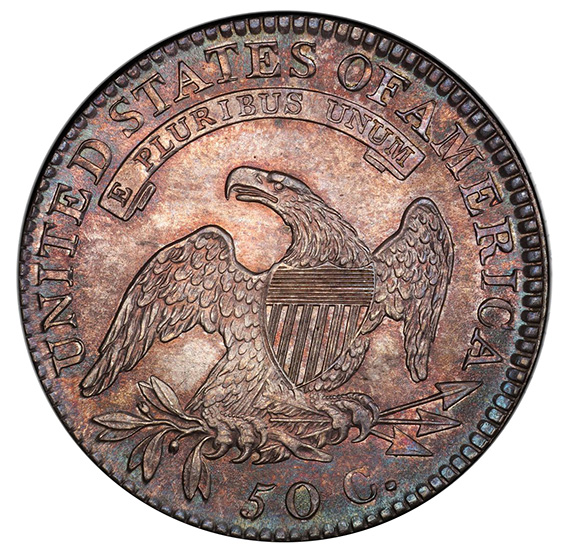 Picture of 1819/8 CAPPED BUST 50C, LARGE 9 MS65 