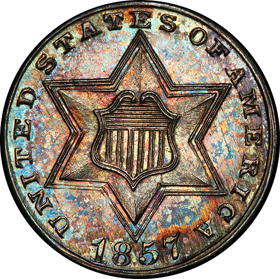 Picture of 1857 SILVER 3CS PR65 