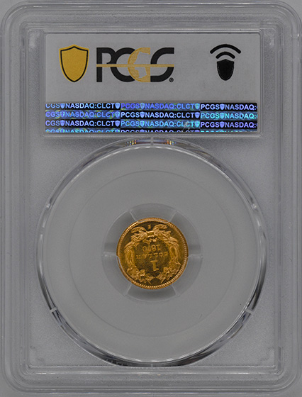 Picture of 1870-S GOLD G$1, TYPE 3 MS65 