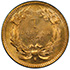 Picture of 1870-S GOLD G$1, TYPE 3 MS65 