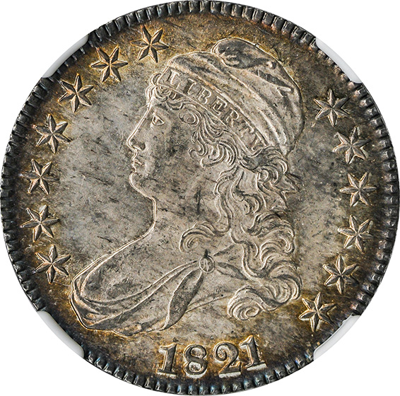 Picture of 1821 CAPPED BUST 50C MS65 