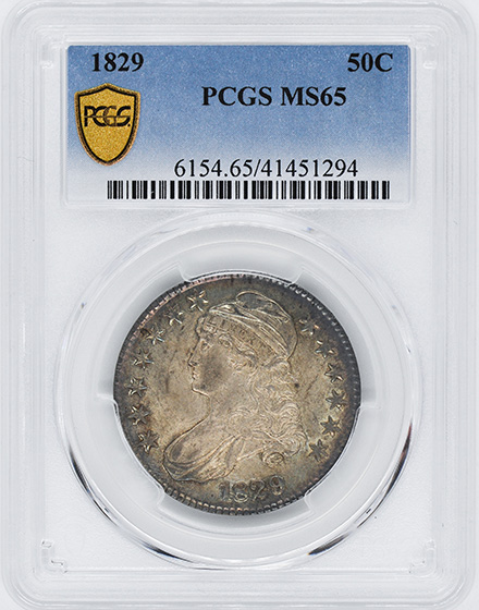 Picture of 1829 CAPPED BUST 50C MS65 