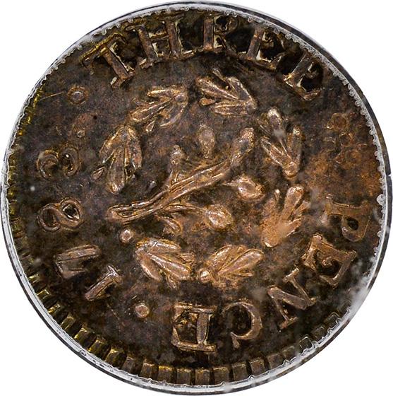 Picture of 1783 CHALMERS 3PENCE MS63 
