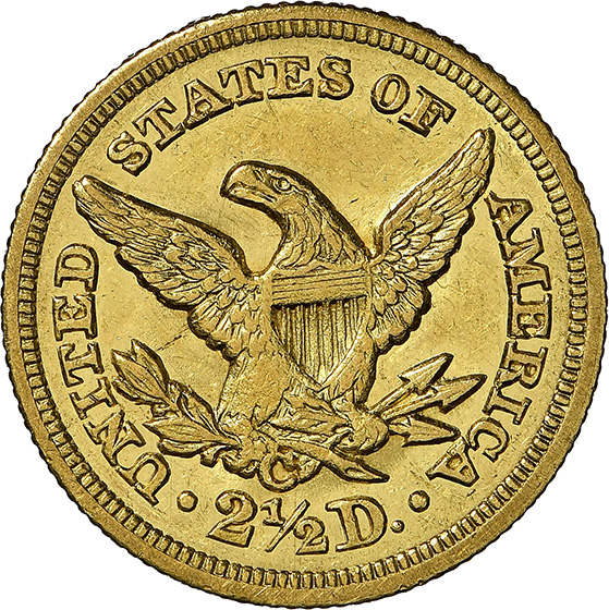 Picture of 1850-C LIBERTY HEAD $2.5 MS61 