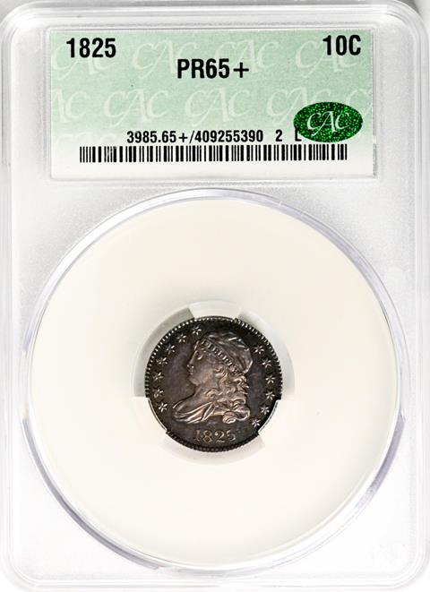 Picture of 1825 CAPPED BUST 10C PR65+ 