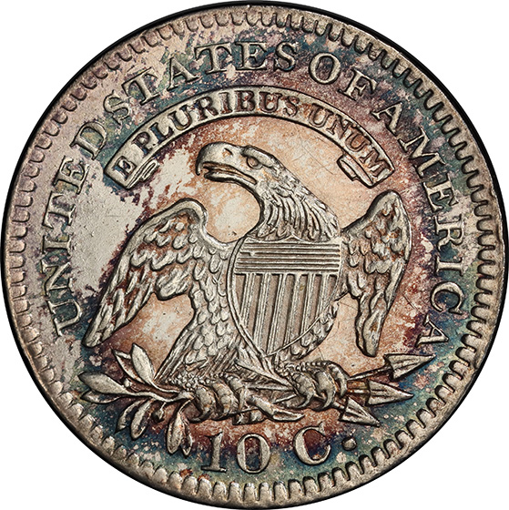 Picture of 1822 CAPPED BUST 10C MS65 