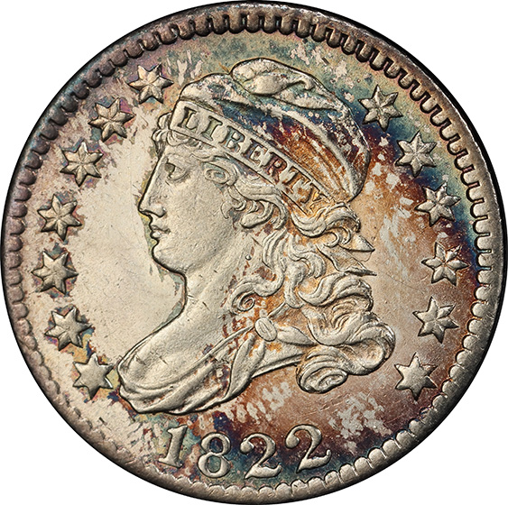 Picture of 1822 CAPPED BUST 10C MS65 