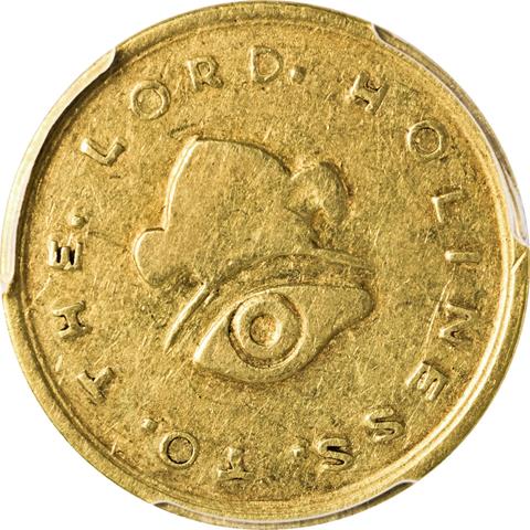 Picture of 1849 MORMON GOLD (UTAH) $5 MS40 AU
