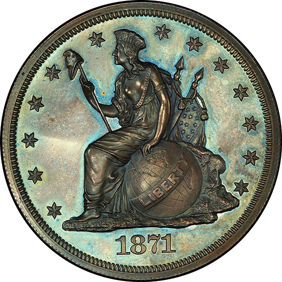 Picture of 1871 S$1 J-1138C PR65 Brown