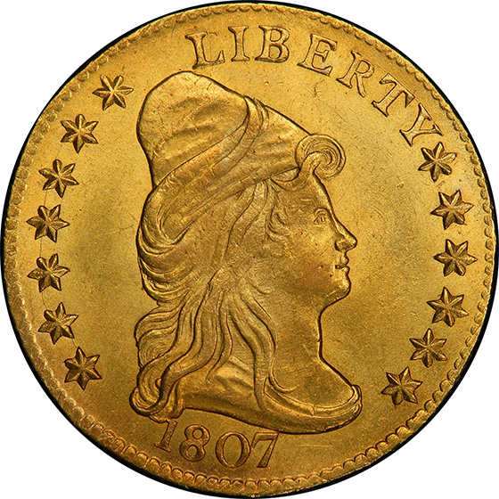 1807 DRAPED BUST $2.5