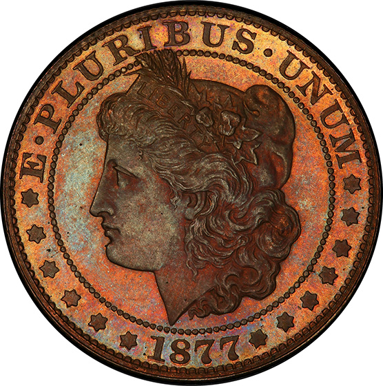 Picture of 1877 50C J-1517 PR66 Red Brown
