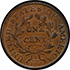 Picture of 1807/6 DRAPED BUST 1C, LARGE 7 MS64 Brown