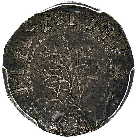 Picture of 1652 OAK TREE 6 PENCE, 'IN' ON REVERSE AU55 