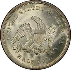 Picture of 1839 LIBERTY SEATED 50C, NO DRAPERY MS65+ 